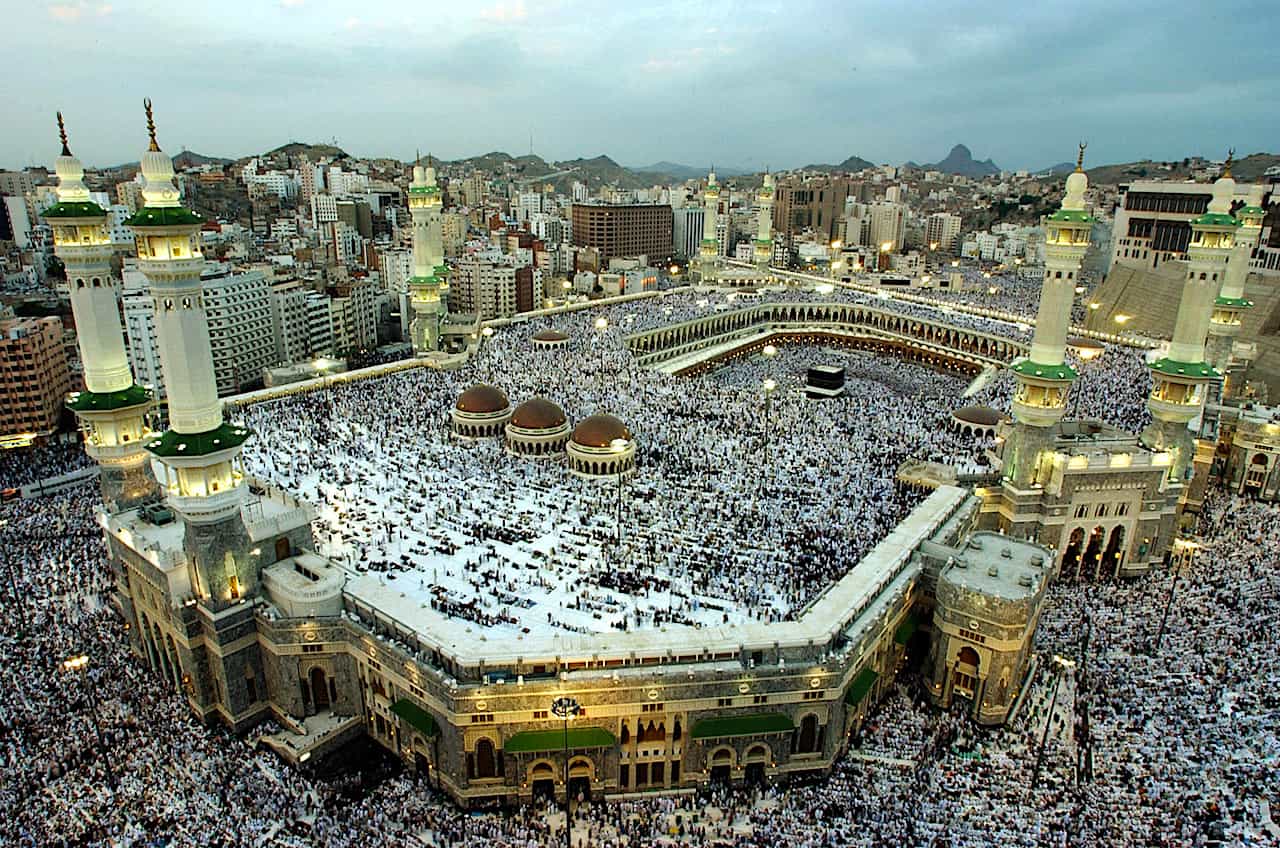 Kaaba Scared mosque Aerial View