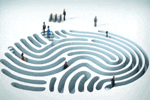 Animation of Fingerprint Maze