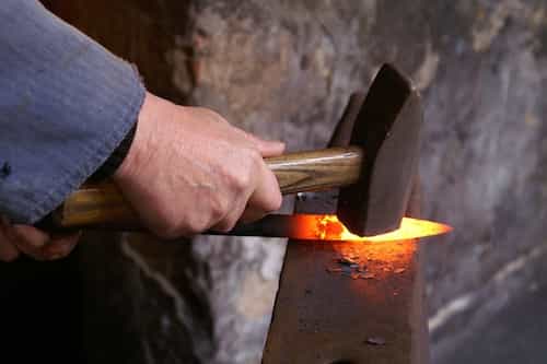 Black Smith Making Weapons