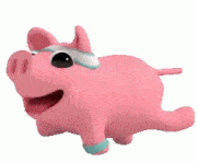 Animation of Running Pig