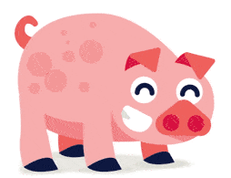 Animation Of Pig Tired