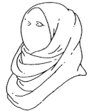 Woman Hijab Weeping