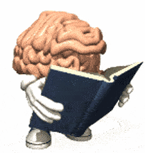 Brain Reading a Book Animation